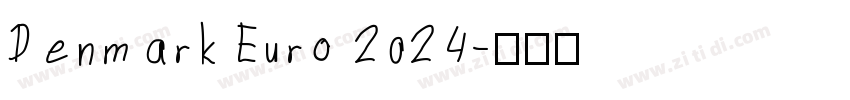 Denmark Euro 2024字体转换